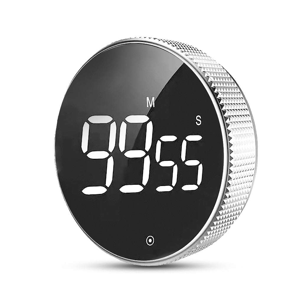 Baseus Magnetic Countdown Alarm Clock Kitchen Timer Manual Digital Timer  Stand Desk Clock Cooking Timer Shower Study Stopwatch